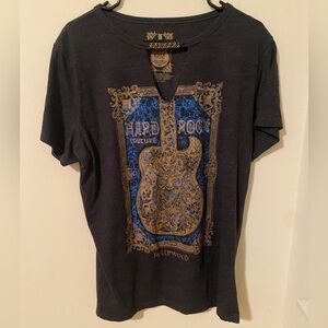 Hard Rock Couture graphic top - dark grey- XXL